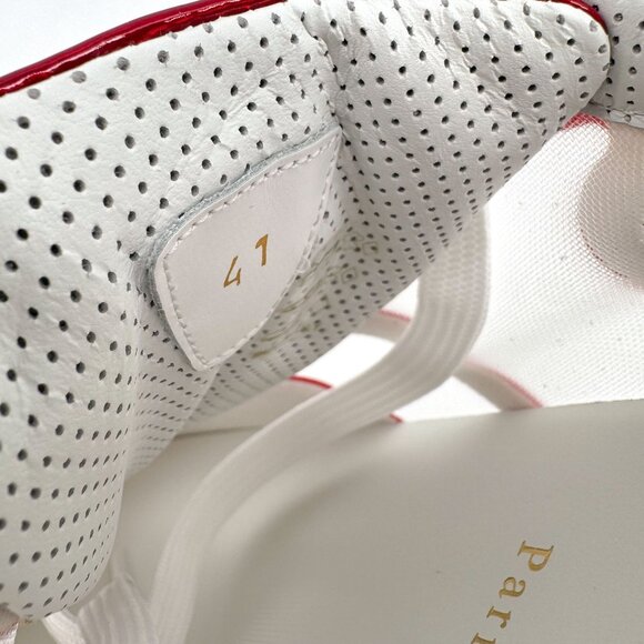 Christian Louboutin Sharkina White Mesh Red Sneakers Size 41 US 11 Women's 6947 - Picture 14 of 15